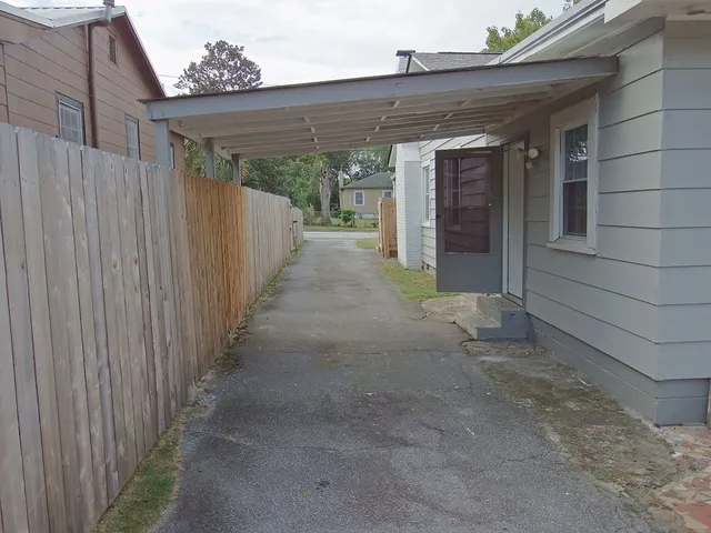 a view of a house with a garage
