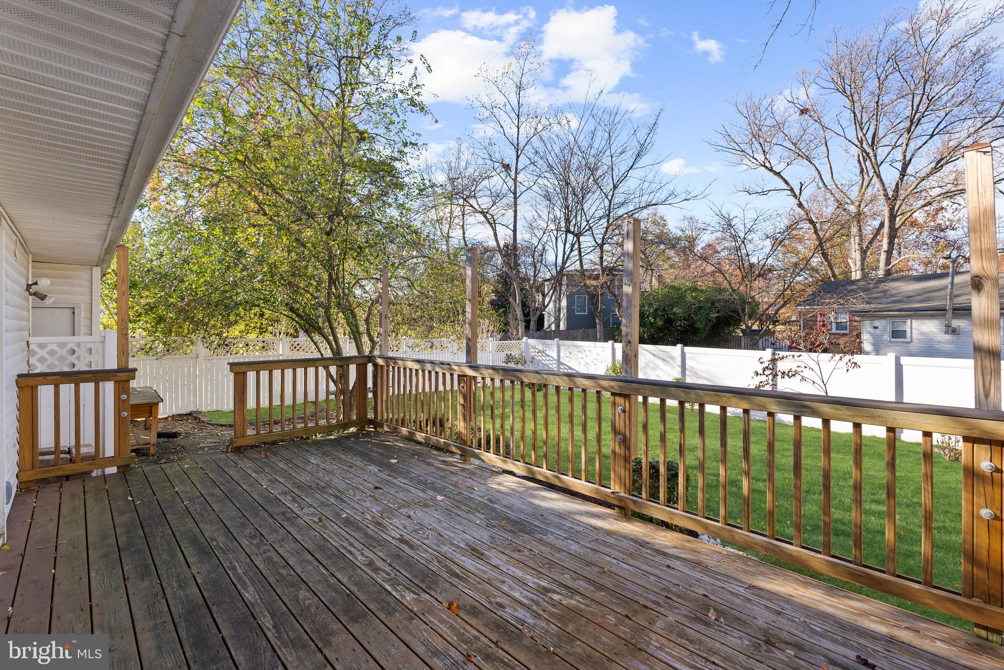 2002 Shenandoah Road Alexandria, VA 22308 - Photo 12 of 20 a view of a wooden deck with a yard