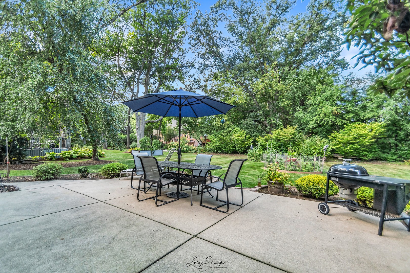 640 Ford Lane Bartlett, IL 60103 - Photo 14 of 46 a view of backyard with seating space and garden