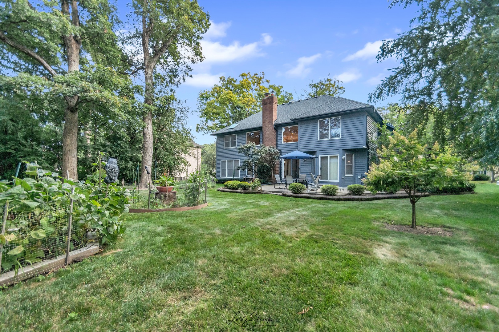 640 Ford Lane Bartlett, IL 60103 - Photo 16 of 46 a view of a house with a big yard potted plants and large tree