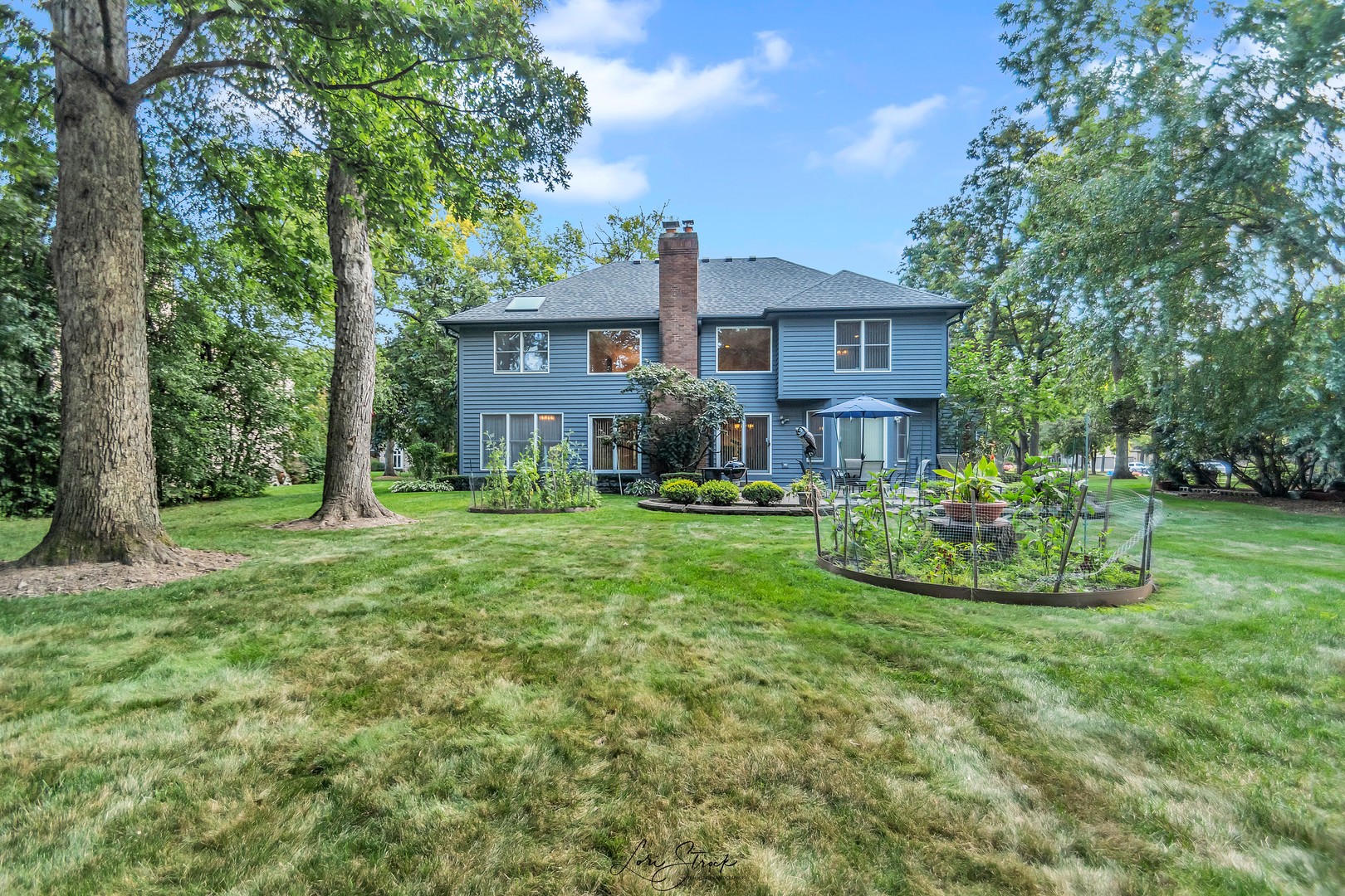 640 Ford Lane Bartlett, IL 60103 - Photo 17 of 46 a view of a house with a big yard plants and large trees