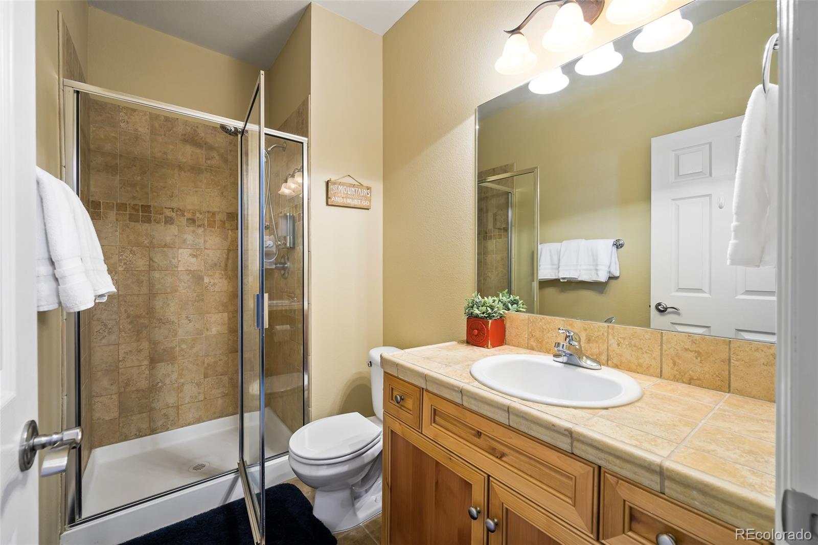 180 County Road, Unit 1 Fraser, CO 80442 - Photo 32 of 37 a bathroom with a sink toilet and shower