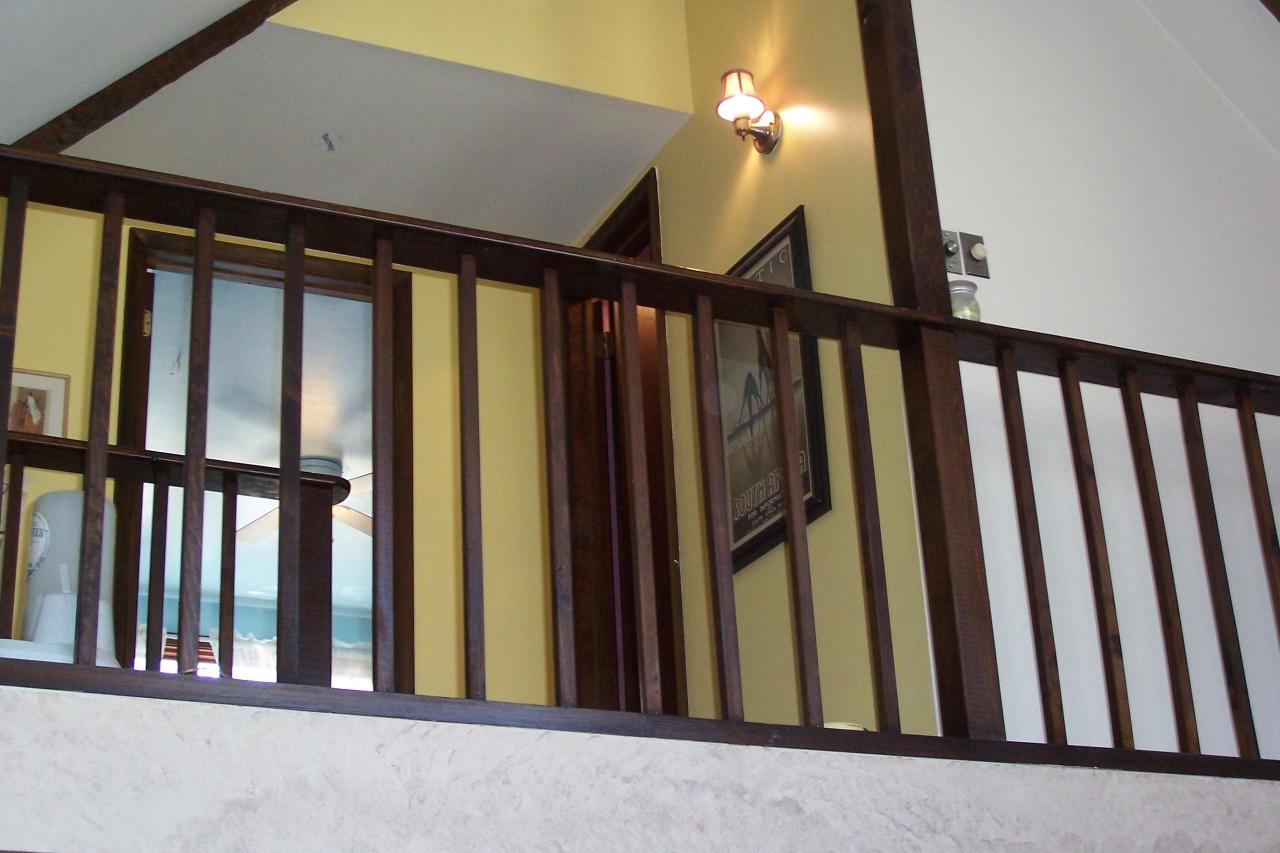 406 Deer Run Road Pocono Summit, PA 18346 - Photo 8 of 8 a view of staircase with railing and stairs