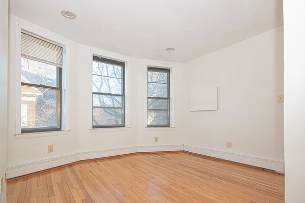 a front view of a building