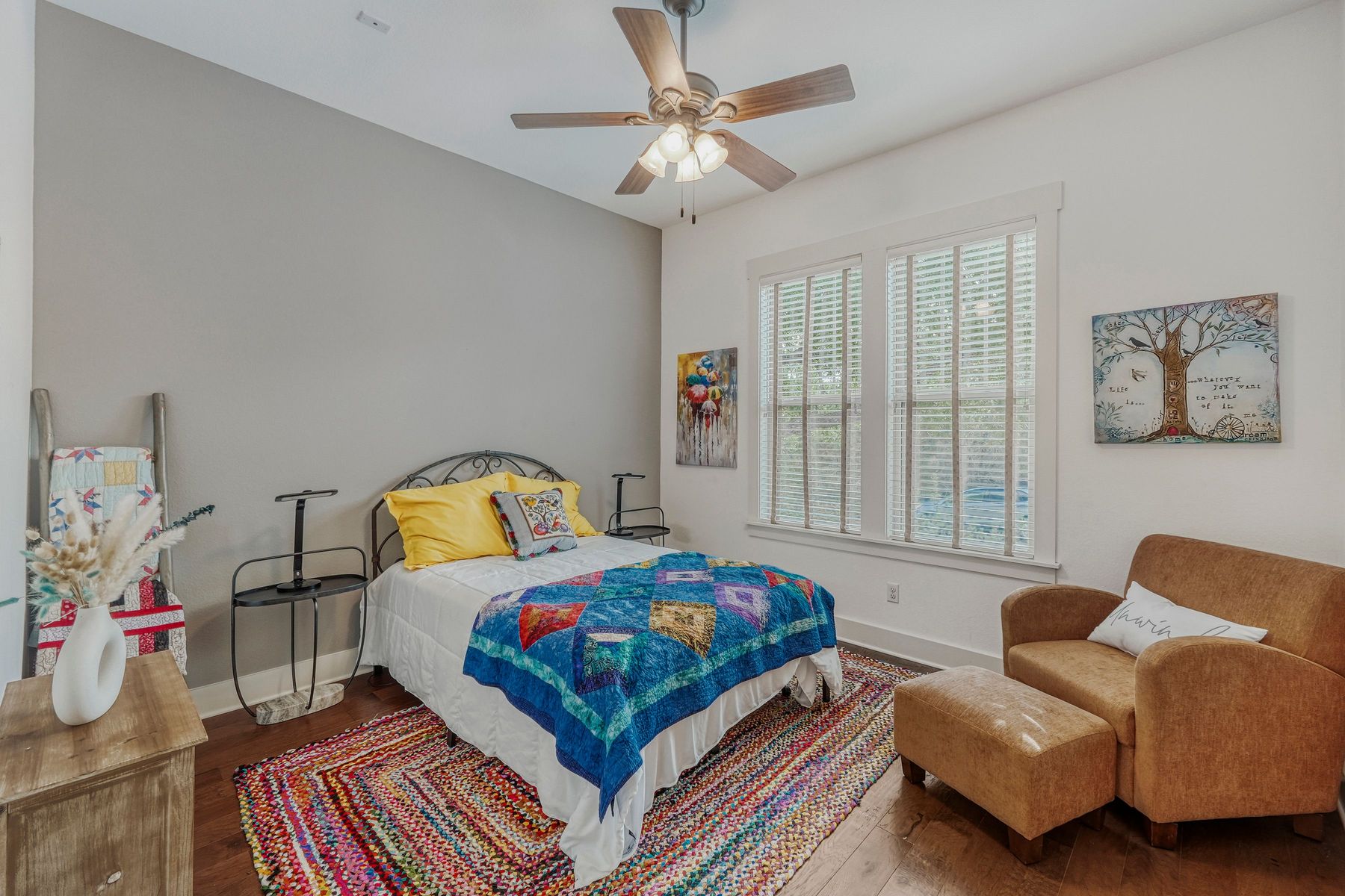 2913 Chisholm Trail Austin, TX 78734 - Photo 12 of 24 a bedroom with a bed and a couch