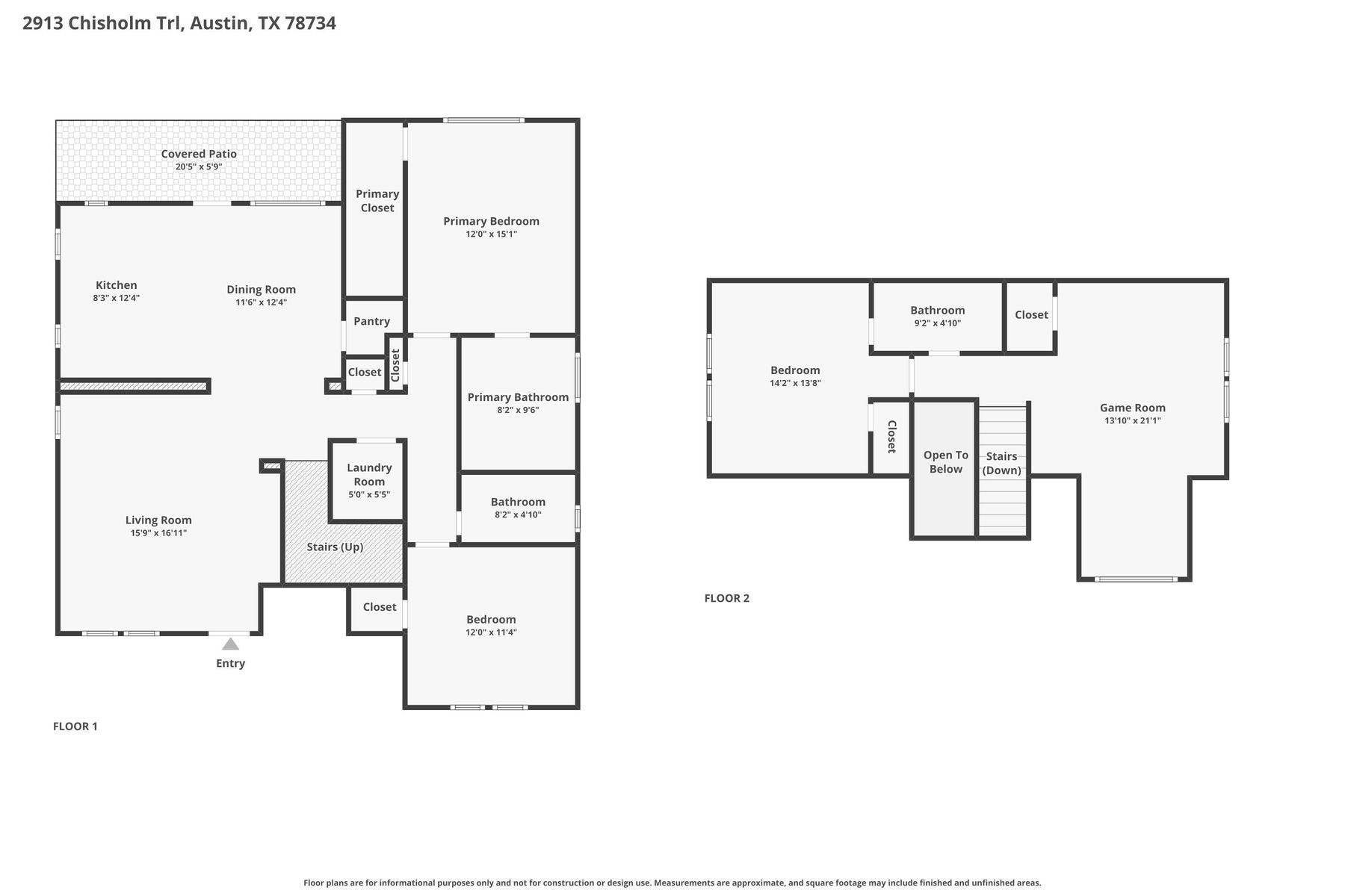 2913 Chisholm Trail Austin, TX 78734 - Photo 24 of 24 a picture of a floor plan