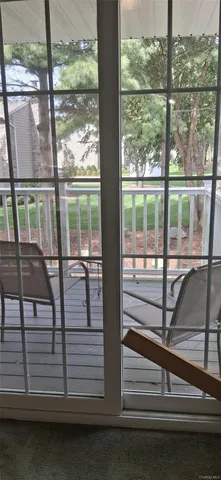 a view of outdoor space with seating area