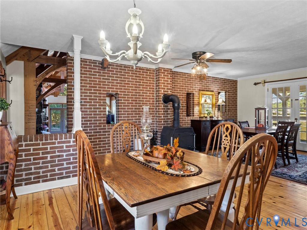1024 Back Mountain Road Dillwyn, VA 23936 - Photo 26 of 70 a view of a dining room with furniture