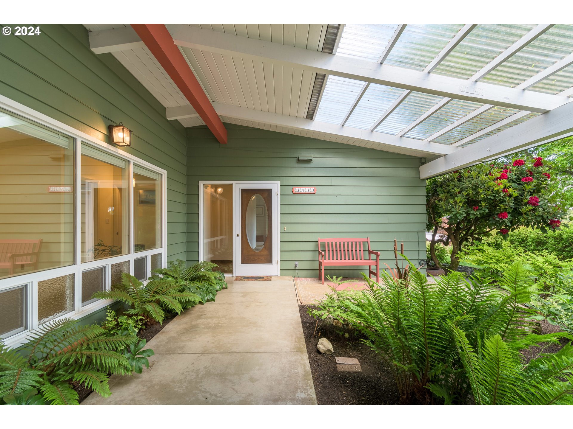 3430 View Lane Eugene, OR 97405 - Photo 2 of 48 a house view with a garden space