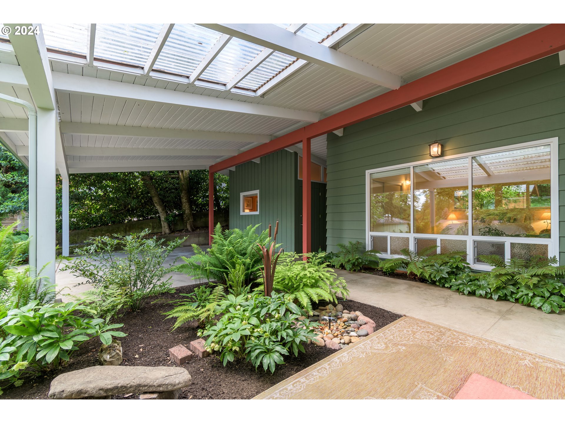 3430 View Lane Eugene, OR 97405 - Photo 3 of 48 a view of a backyard with garden