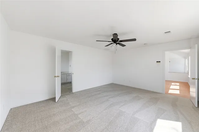 a view of an empty room