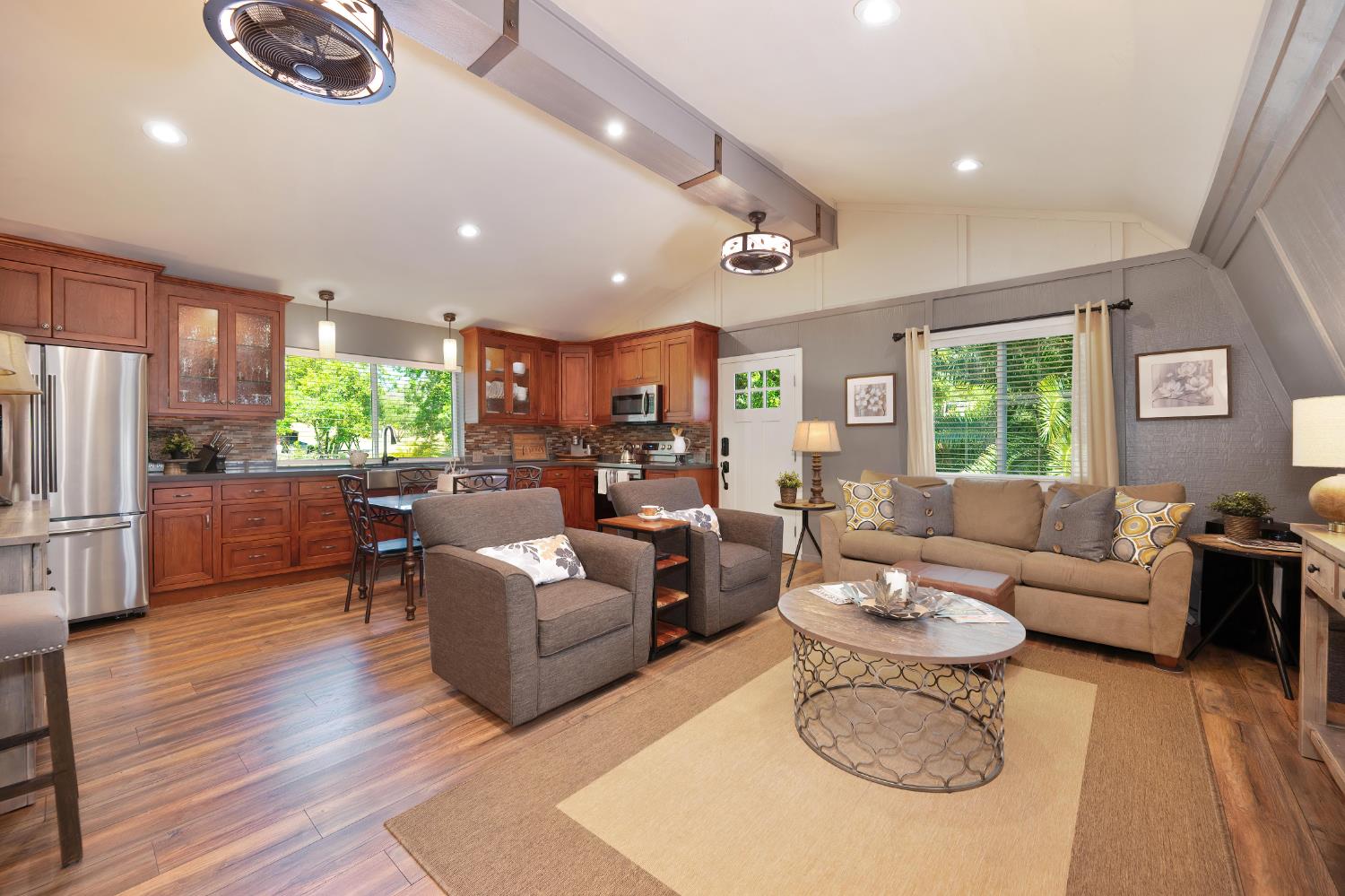 7333 Surette Lane Loomis, CA 95650 - Photo 30 of 42 a living room with furniture kitchen view and a window