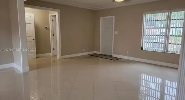 a view of an empty room