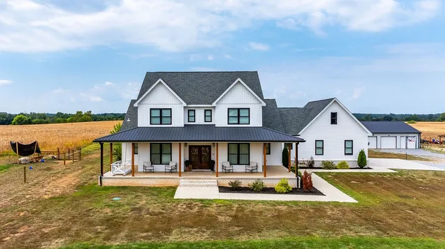 a view of a house with a patio