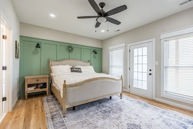 an aerial view of a football ground