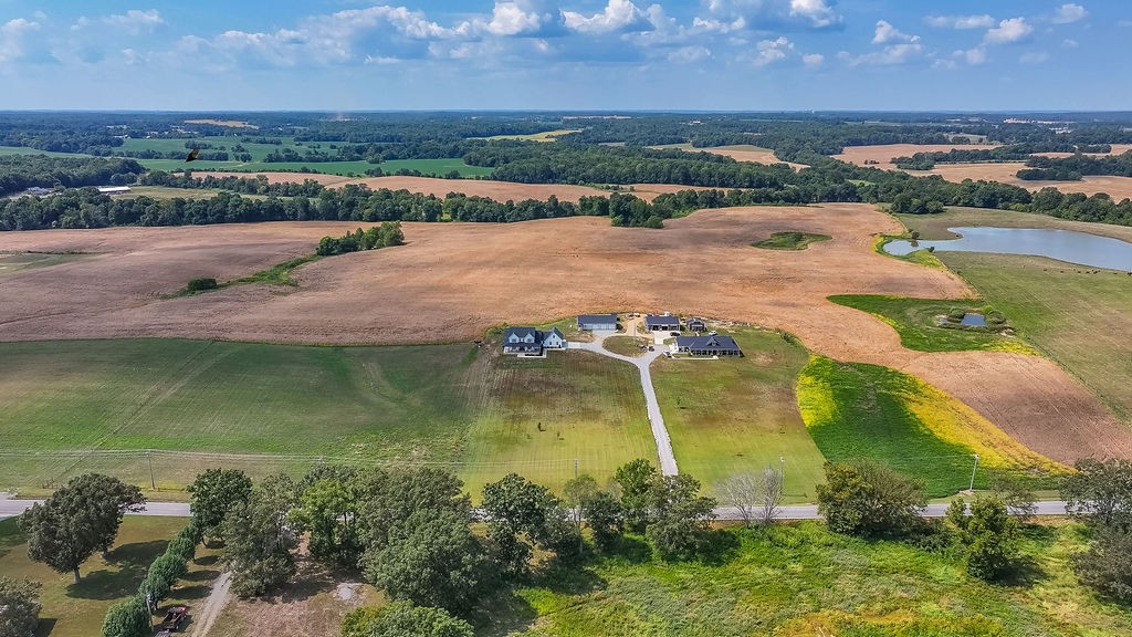 3765 S Road Cadiz, KY 42211 - Photo 70 of 78 an aerial view of residential houses with outdoor space and river