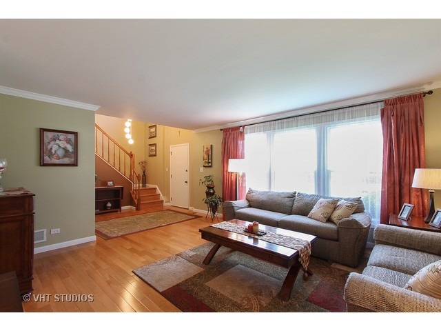 910 Dannet Road Buffalo Grove, IL 60089 - Photo 4 of 25 a living room with furniture and a flat screen tv
