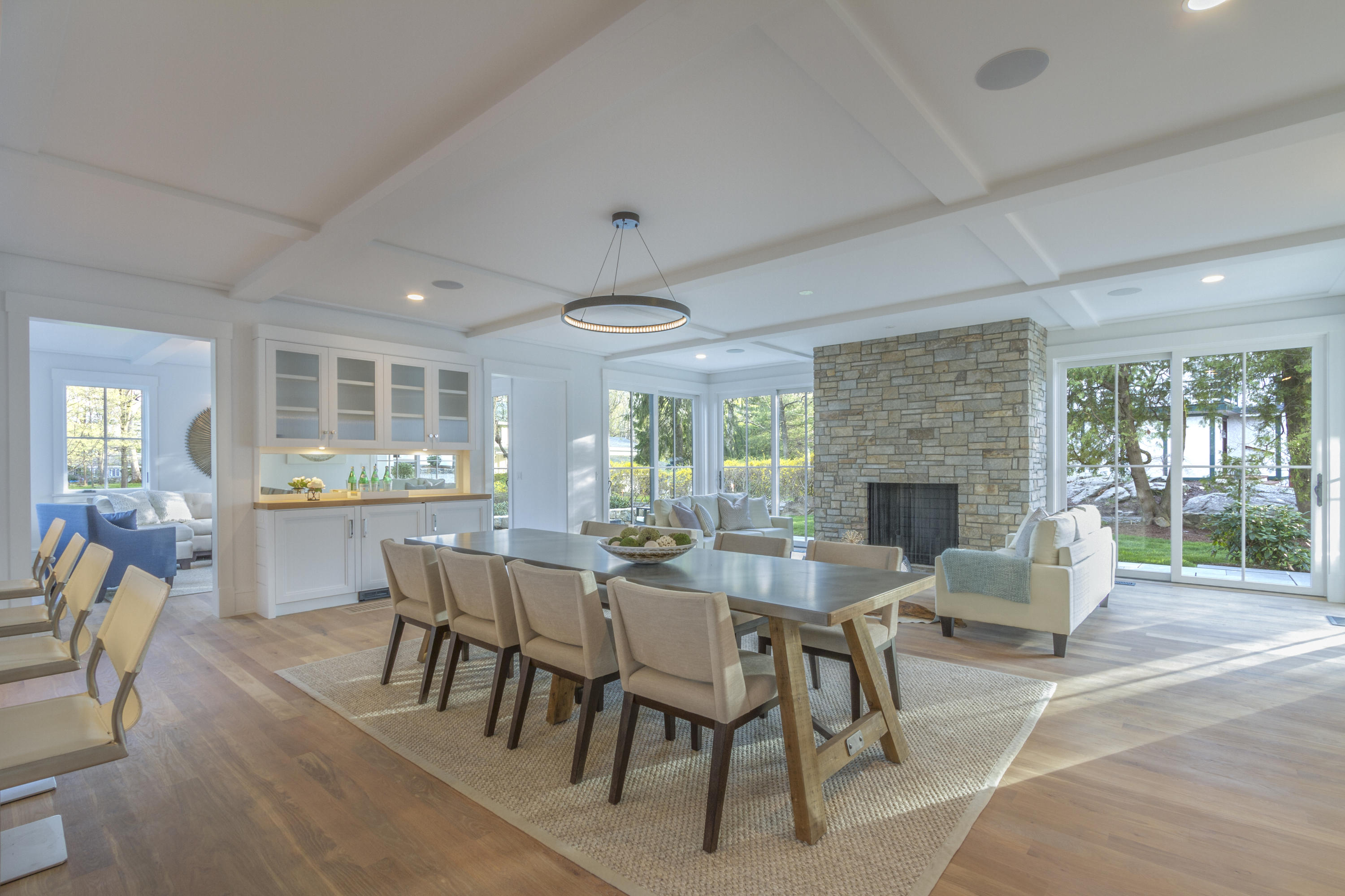14 Clocks Lane Darien, CT 06820 - Photo 6 of 46 a view of a dining room with furniture window and outside view