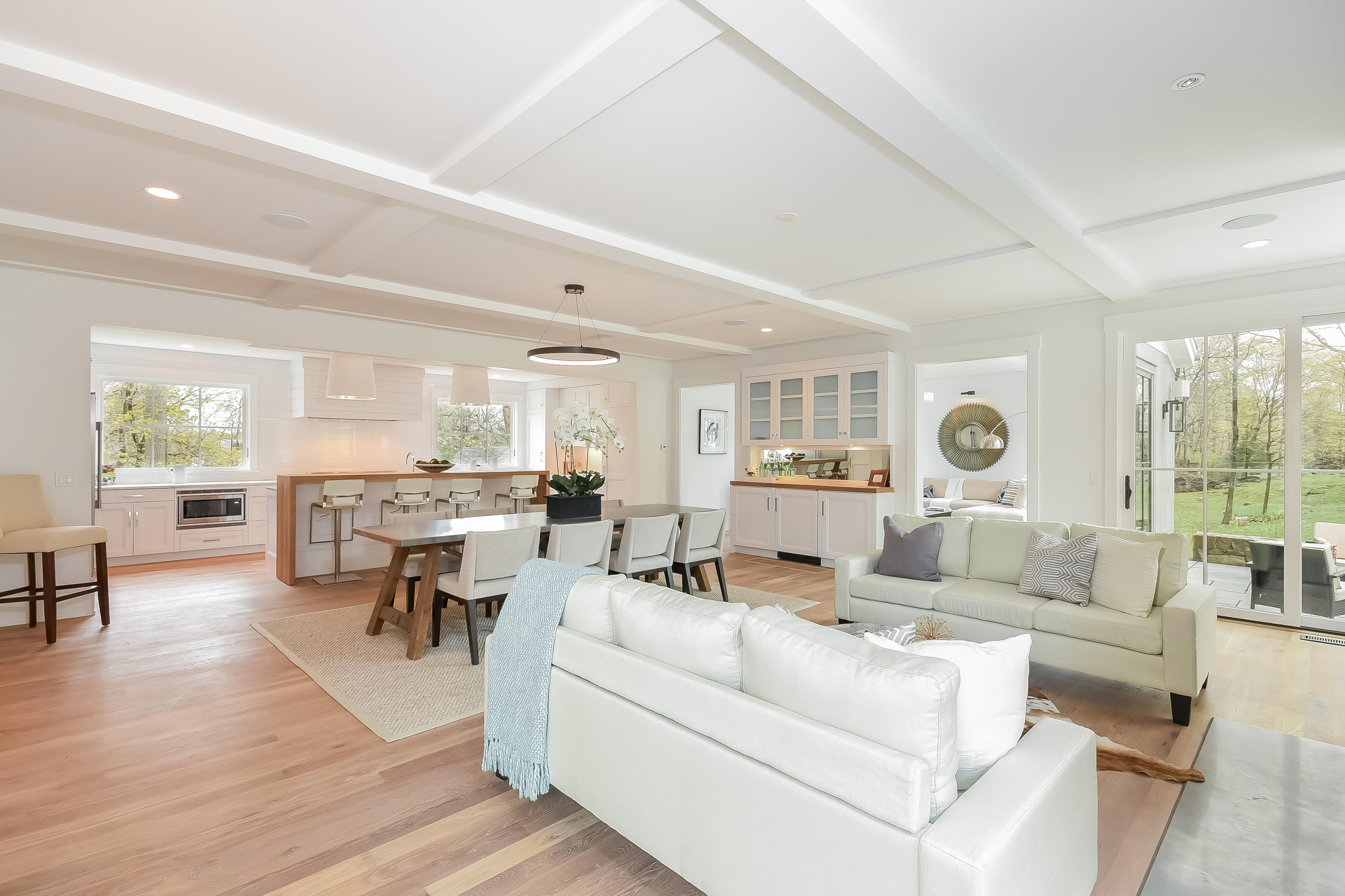 14 Clocks Lane Darien, CT 06820 - Photo 7 of 46 a living room with furniture and a large window
