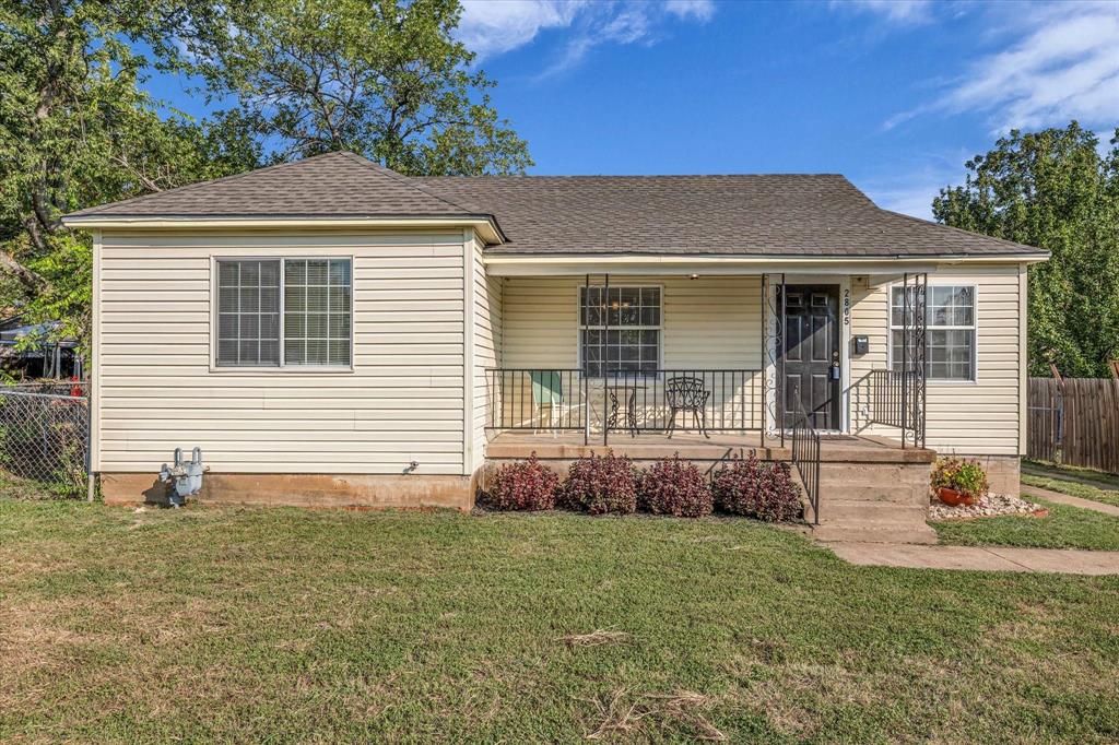 2805 Lyle Avenue Waco, TX 76708 - Photo 1 of 1 View of front of home with covered porch and roof with shingles