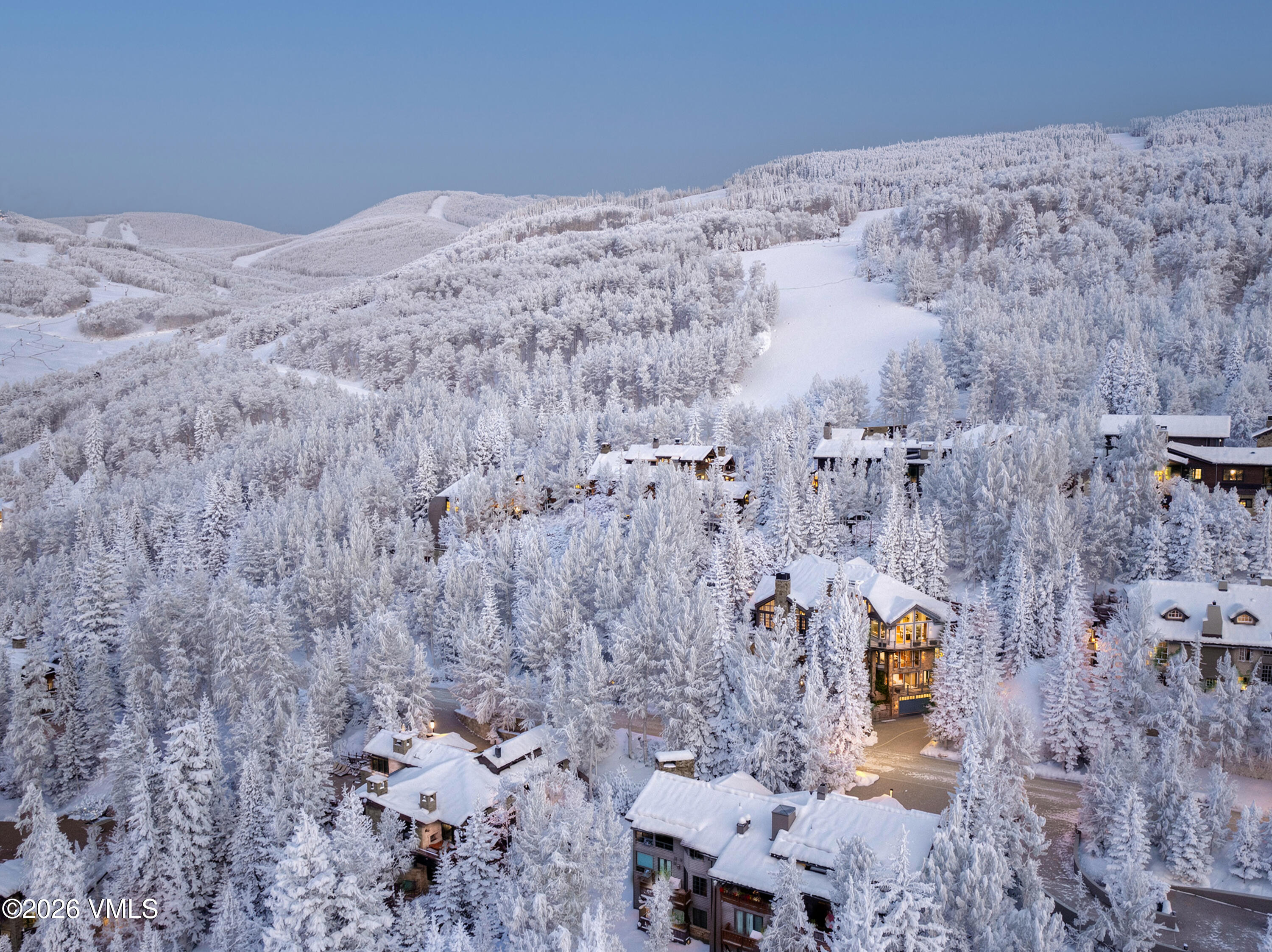 126 West Forest Road, Unit W Vail, CO 81657 - Photo 41 of 43 2507_126_forest_rd_aerial_d_winter