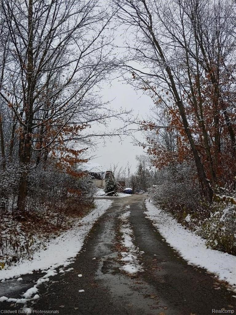 5729 Davison Road Lapeer, MI 48446 - Photo 40 of 40 driveway winter.jpg
