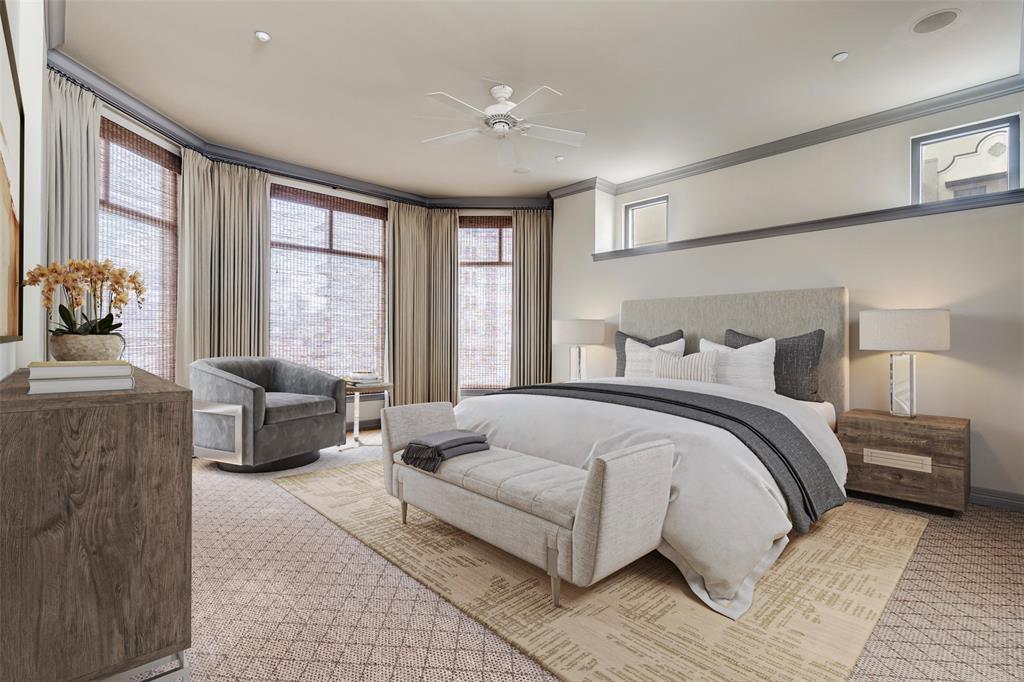 2828 Hood Street, Unit 403 Dallas, TX 75219 - Photo 6 of 18 Primary Bedroom, styled to illustrate scale and lifestyle.