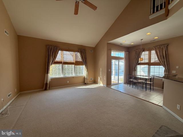 121 Einstein Way Cranbury, NJ 08512 - Photo 12 of 33 an empty room with windows and ceiling fan