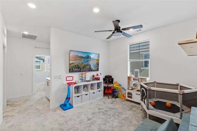 a room with toys and storage