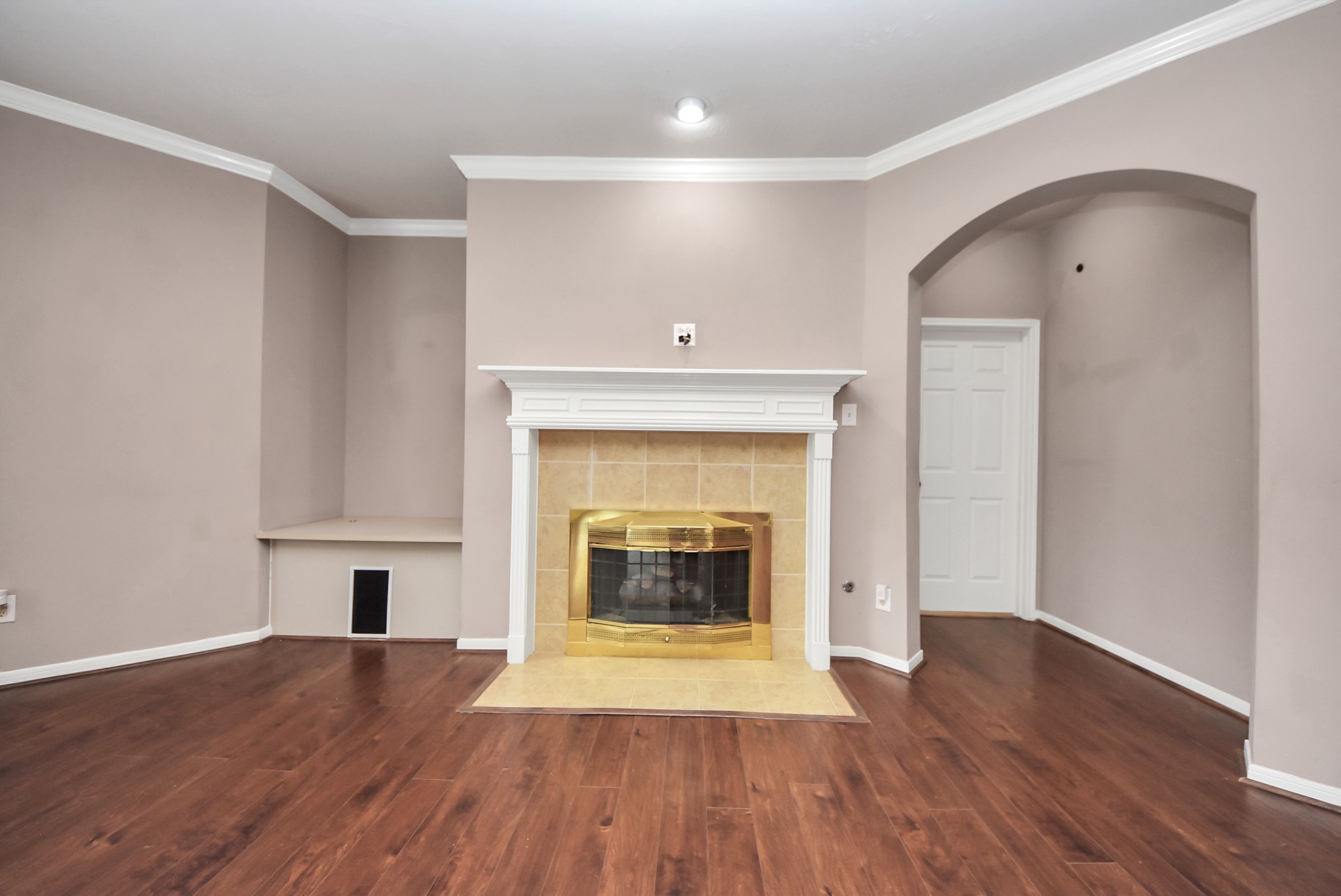 14103 Imperial Wood Lane Rosharon, TX 77583 - Photo 9 of 36 Cozy fireplace focal point in spacious living rom