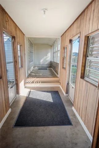 a view of a hallway in the house