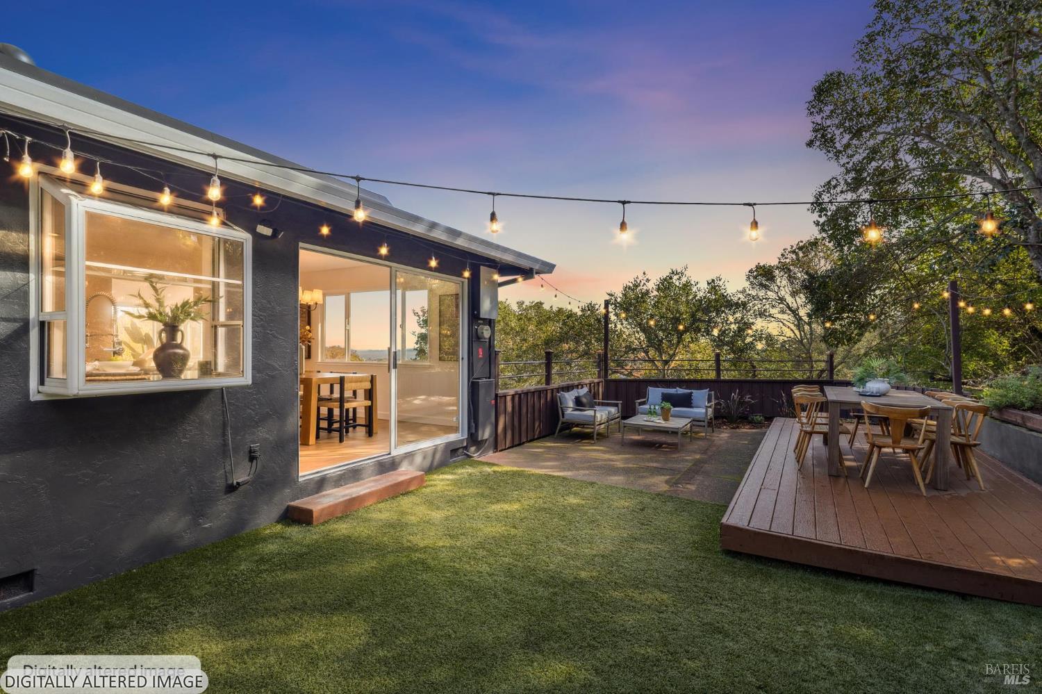 81 Rose Street San Rafael, CA 94901 - Photo 29 of 67 a view of a porch with chairs and backyard