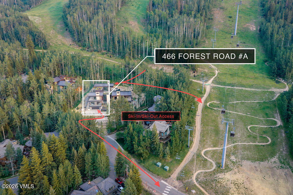 466 West Forest Road Vail, CO 81657 - Photo 20 of 20 2607_466_forest_aerial_skimap