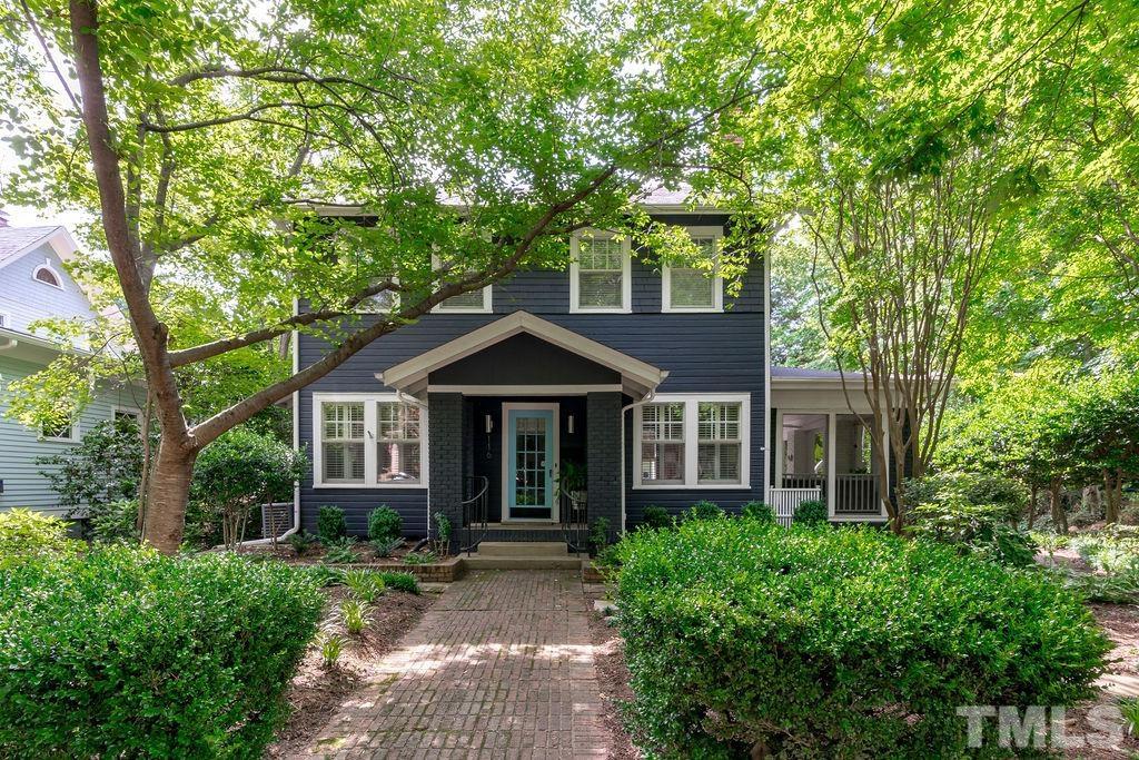 116 Hillcrest Road Raleigh, NC 27605 - Photo 2 of 30 front view of a house with a yard