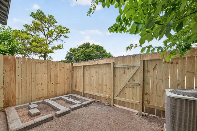 a backyard of a house