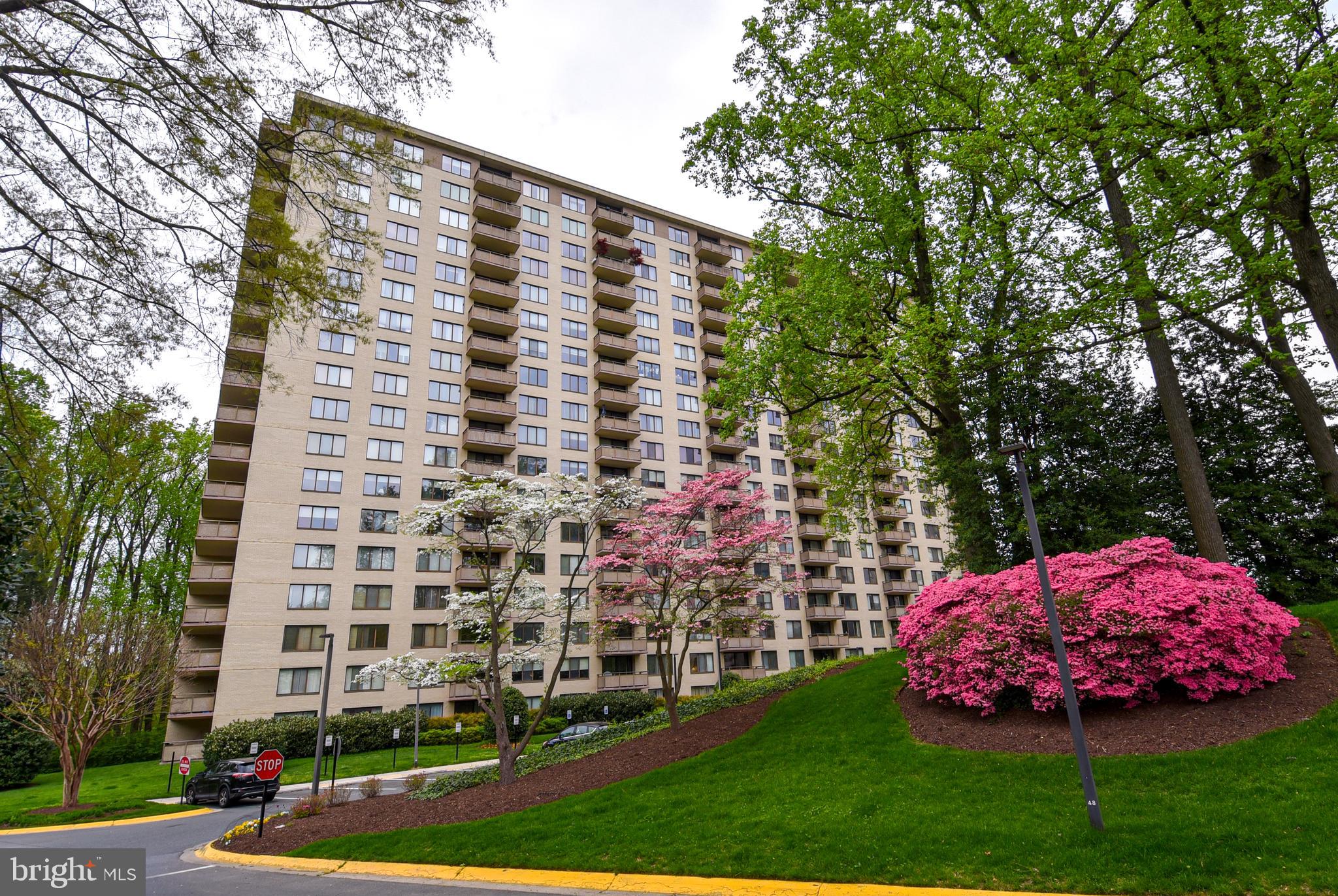 5225 Pooks Hill Road, Unit 1214N Bethesda, MD 20814 - Photo 26 of 26 a front view of a building with garden