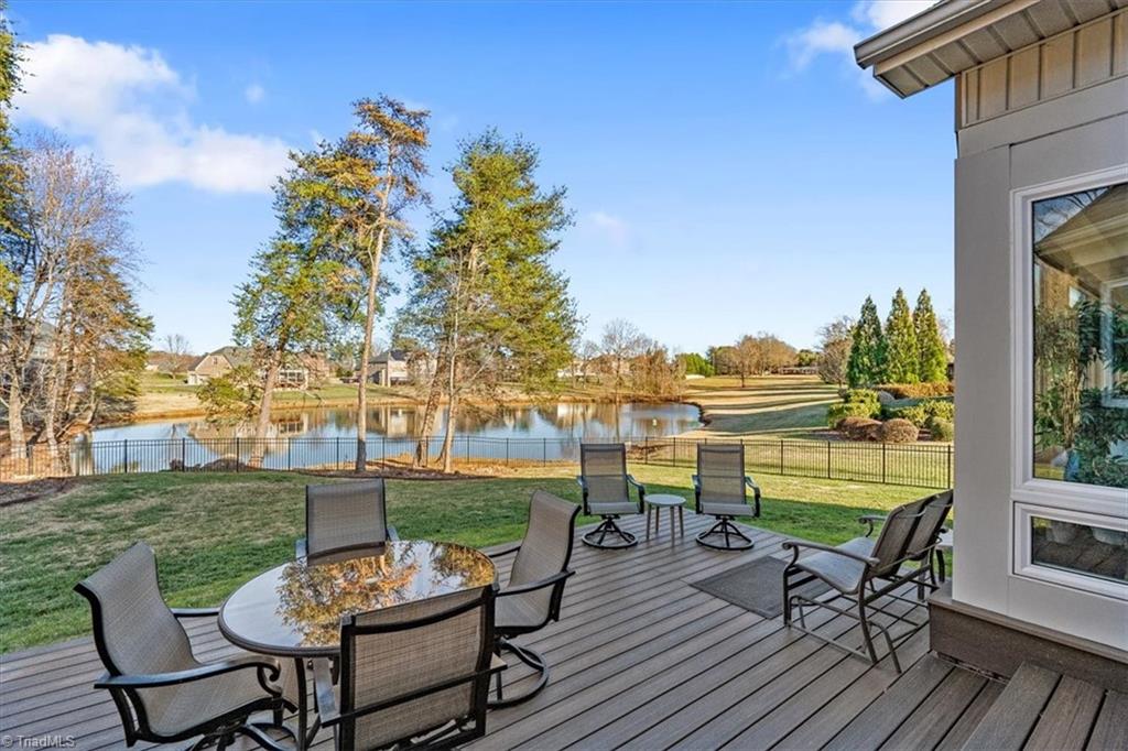 7500 Bethel View Court Oak Ridge, NC 27310 - Photo 38 of 47 Trex Deck overlooking pond
