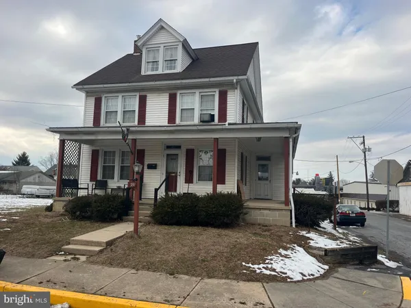 a front view of a house
