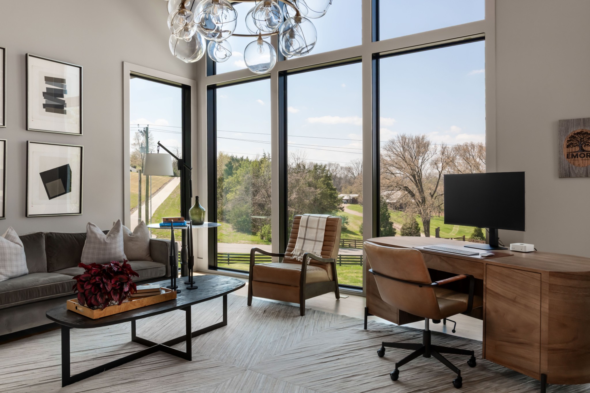 4472 South Carothers Road Franklin, TN 37064 - Photo 17 of 44 a view of a livingroom with workspace and a window