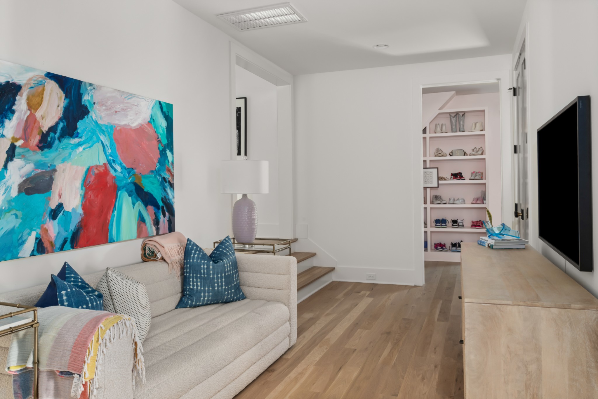 4472 South Carothers Road Franklin, TN 37064 - Photo 28 of 44 a living room with furniture and a flat screen tv