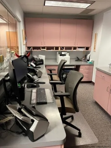 a room with gym equipment