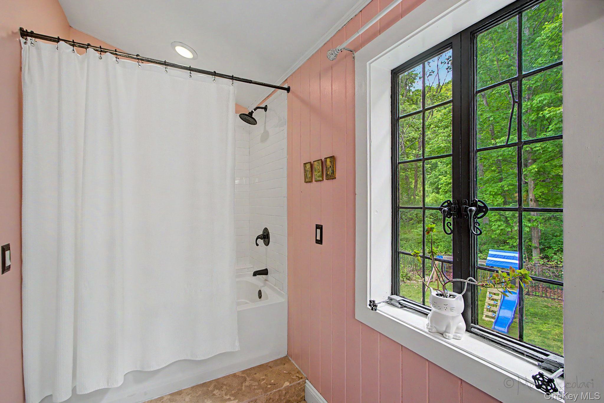 168 Old Rte 55 Pawling, NY 12564 - Photo 16 of 43 a view of a bathroom with a shower and a window