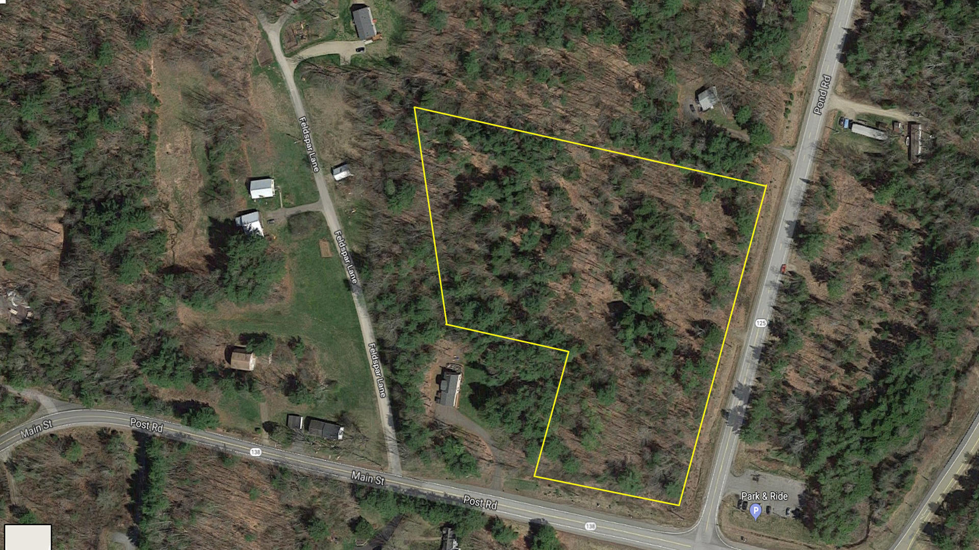 0 Pond Road Bowdoinham, ME 04008 - Photo 2 of 2 Lot A Aerial