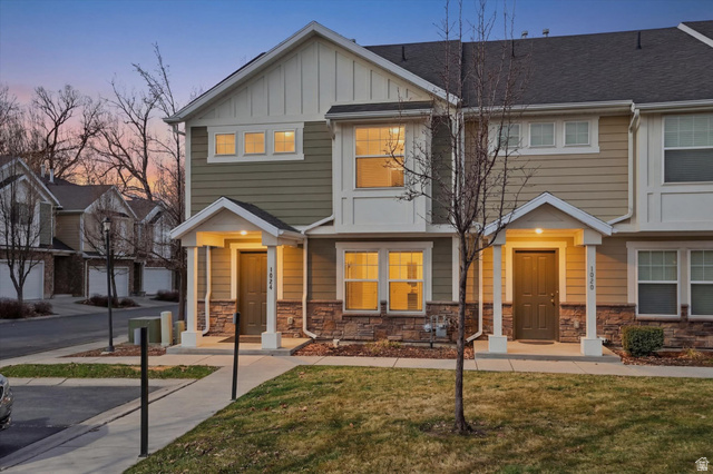 1024 South 270 West Logan, UT 84321 - Photo 2 of 37 Craftsman inspired home featuring board and batten siding, a front lawn, and stone siding
