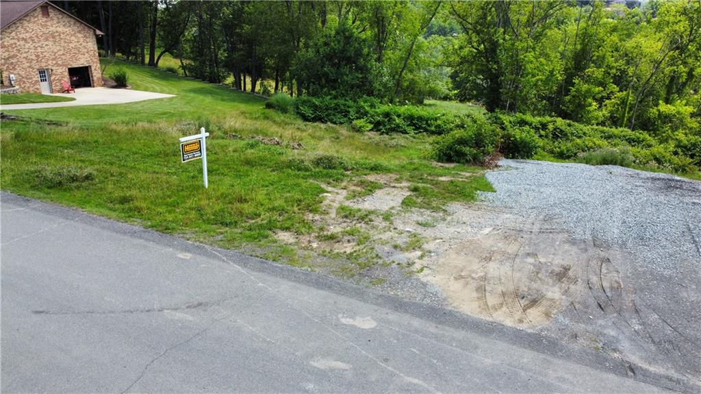 a view of a backyard with a garden