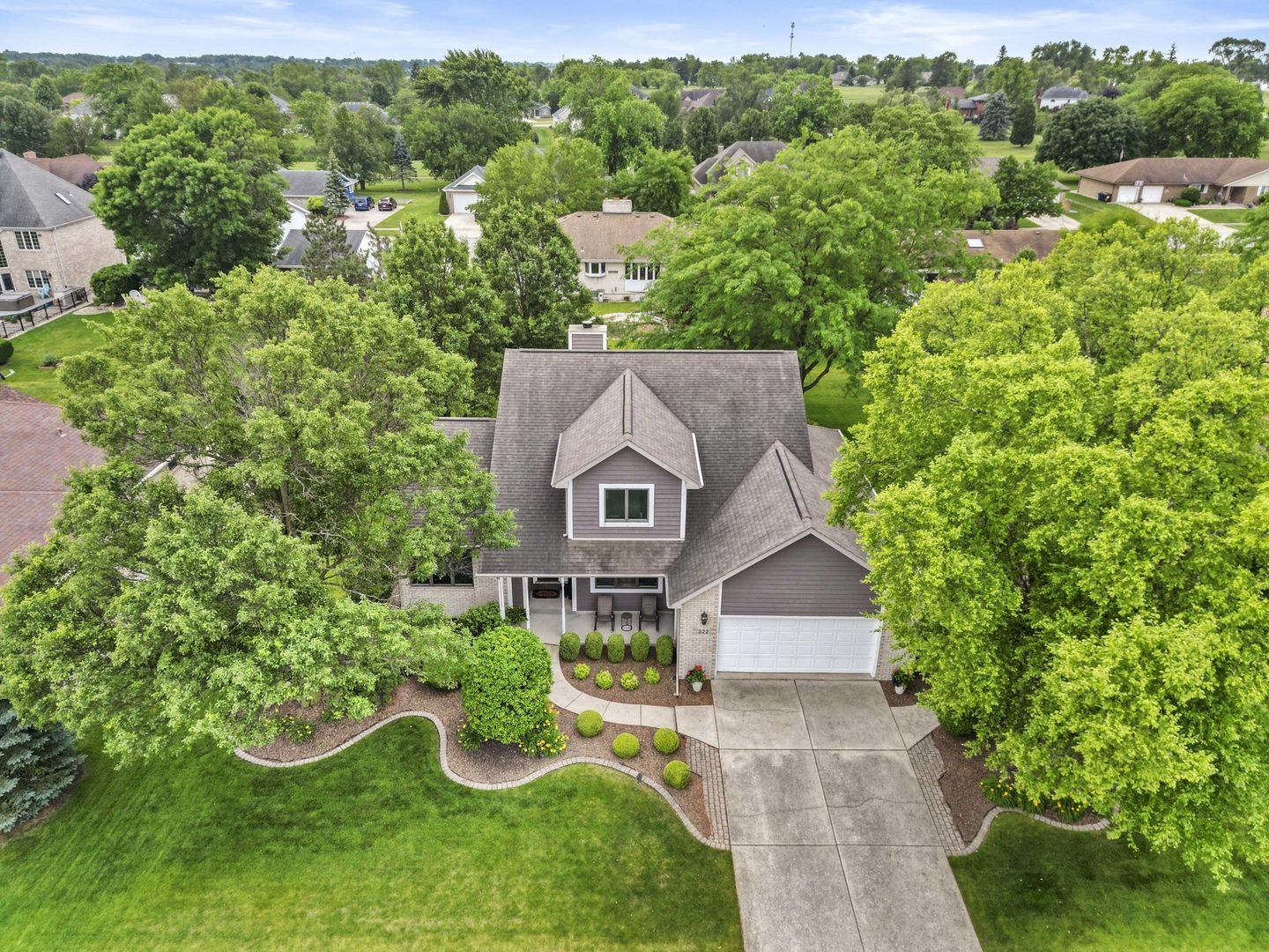 322 Orchard Lane Beecher, IL 60401 - Photo 30 of 38 an aerial view of a house