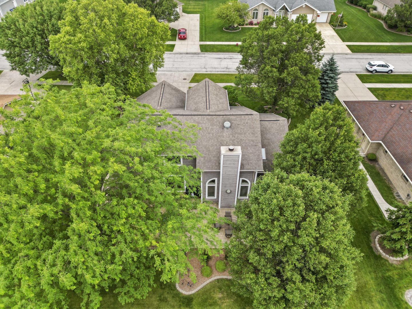 322 Orchard Lane Beecher, IL 60401 - Photo 33 of 38 an aerial view of house with yard swimming pool and outdoor seating