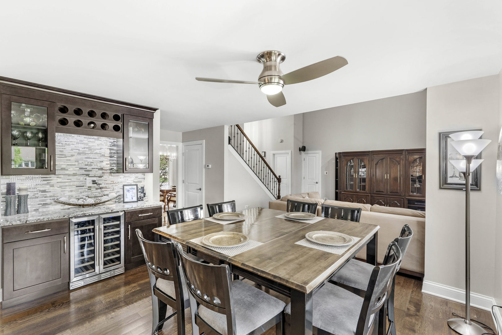 322 Orchard Lane Beecher, IL 60401 - Photo 10 of 38 a view of a dining room with furniture and wooden floor