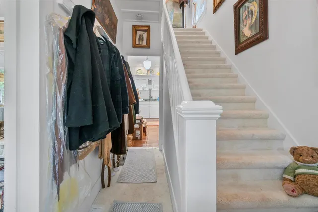 a view of a park with slide