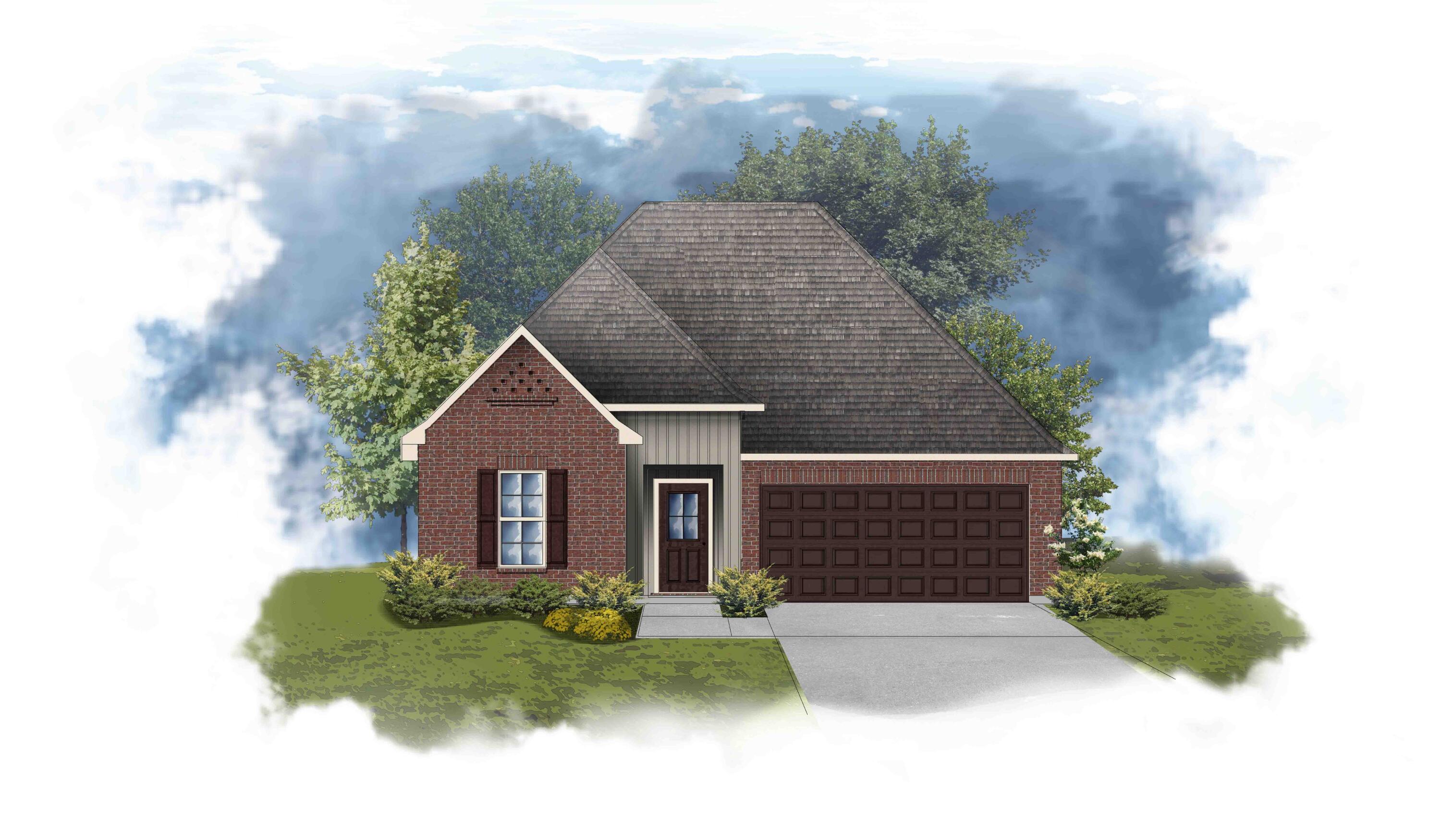 87 Eclipse Loop Freeport, FL 32439 - Photo 2 of 2 a front view of a house with yard and garage